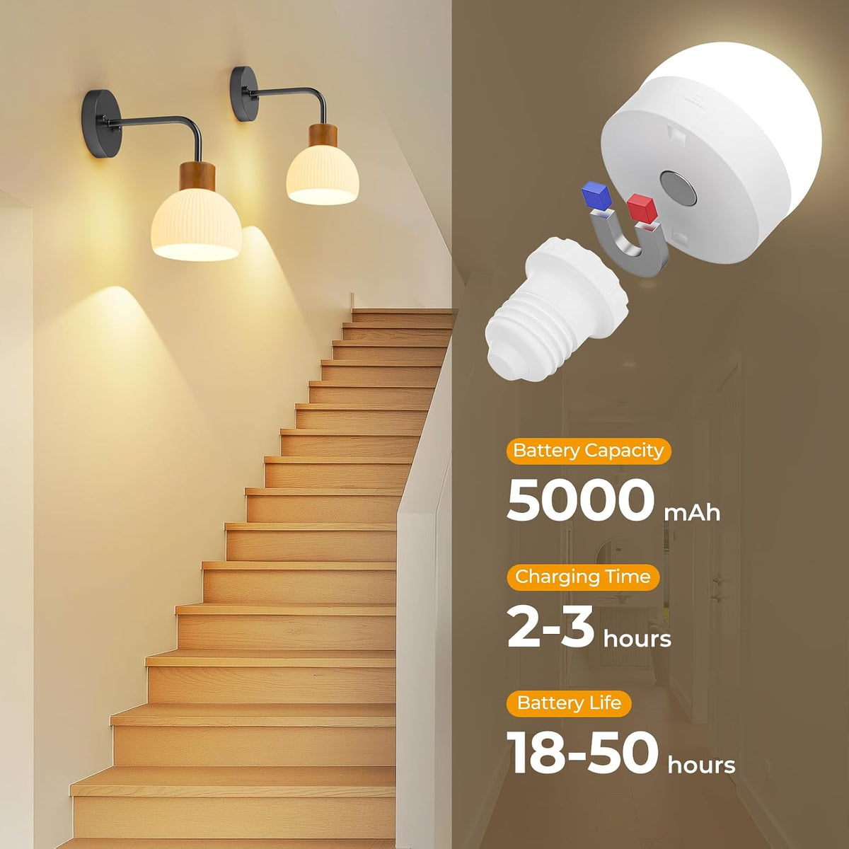 Glass Battery Operated Wall Sconces Set of 2, Rechargeable Wall Lamp with Remote, 12 Colors Dimmable Wireless Sconces Wall Decor Set of 2 with Timer for Bedroom Living Room (Black, 2 Pack)