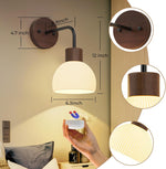 Battery Operated Wall Lamp in Glass with RGB color changing and dimmable lighting – HUDYOGY, image 5