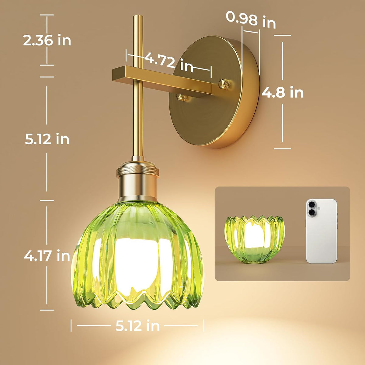 Rechargeable Wall Lamp with RGB color changing and CCT lighting – HUDYOGY