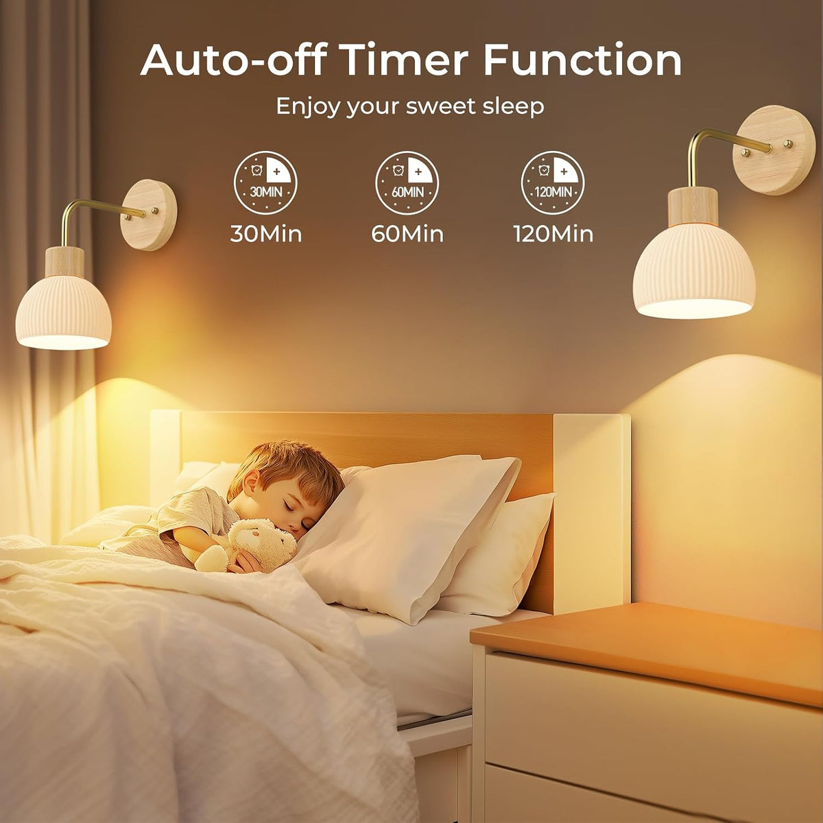 Rechargeable Wall Sconce in Glass with RGB color changing and dimmable lighting – HUDYOGY, image 6