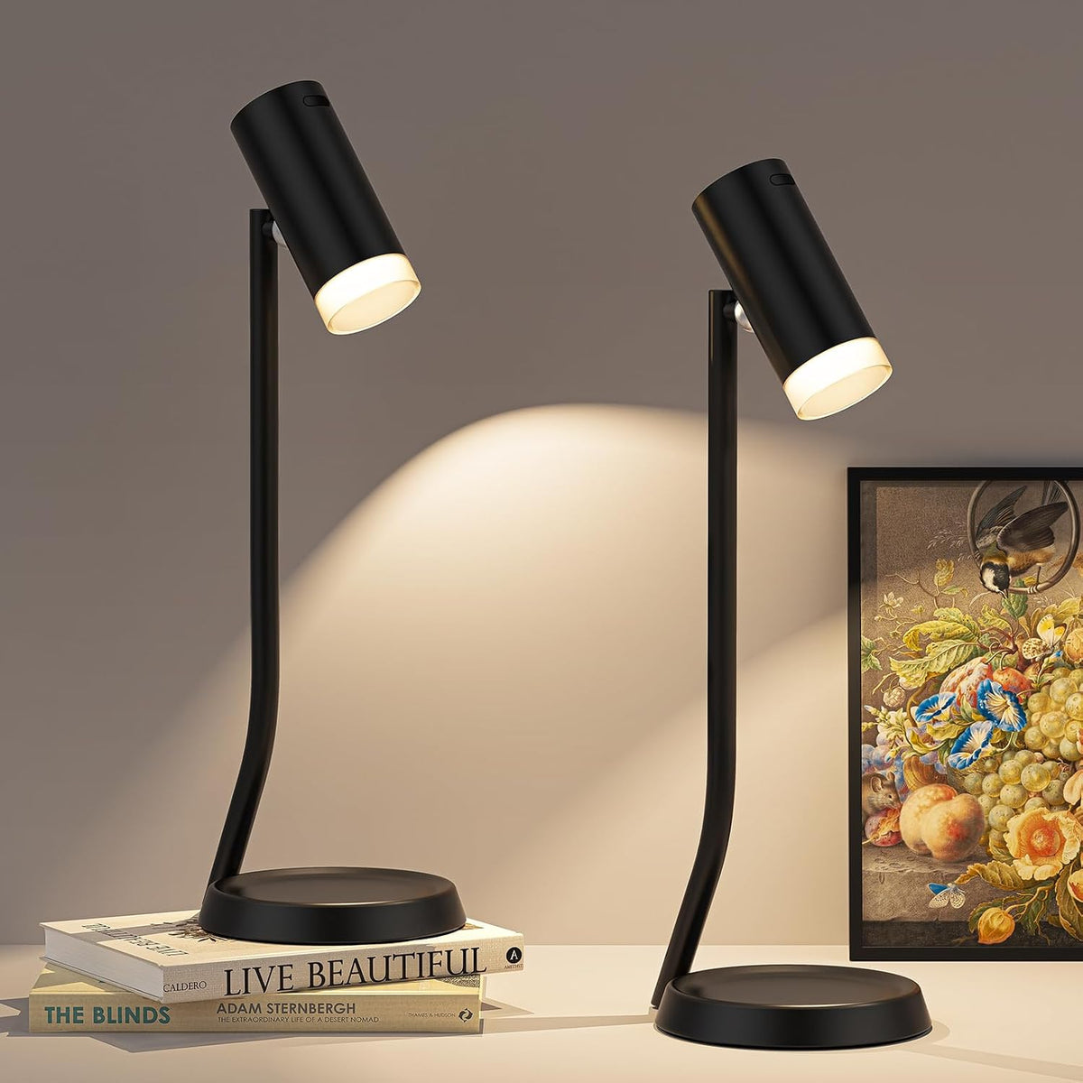 Rechargeable Table Lamp with CCT lighting and magnetic mounting – HUDYOGY