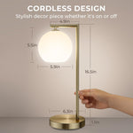 Wireless Table Lamp in Frosted Glass with RGB color changing and CCT lighting – HUDYOGY, image 7