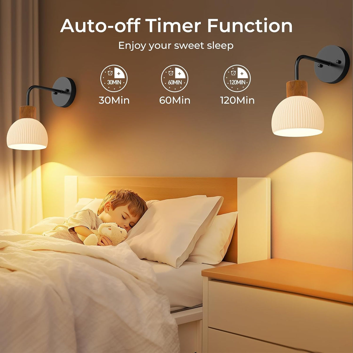Rechargeable Wall Light in Black – HUDYOGY, image 7