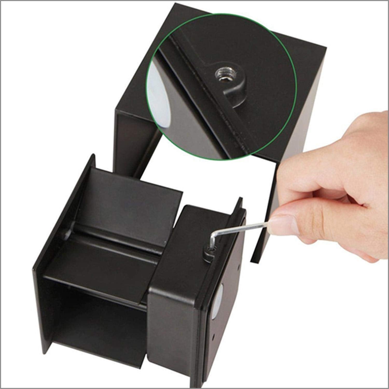 Modern Adjustable LED Wall Sconce - 12W Waterproof Indoor/Outdoor Wall Light, IP65 Rated, Black Up and Down Lighting Fixture (Warm White) [Energy Class E]