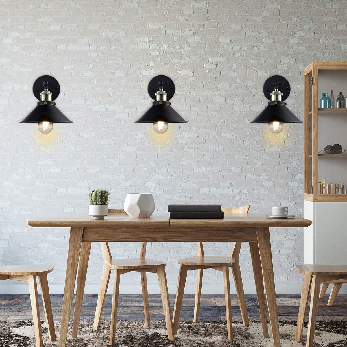 Hardwired Wall Sconce in Black – HUDYOGY, image 7